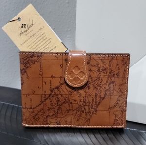 Patricia Nash Italian leather passport wallet.